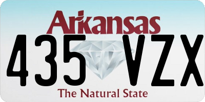 AR license plate 435VZX