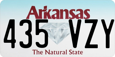 AR license plate 435VZY