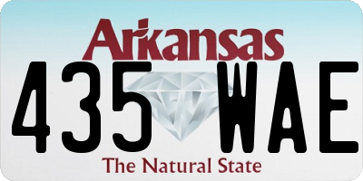 AR license plate 435WAE