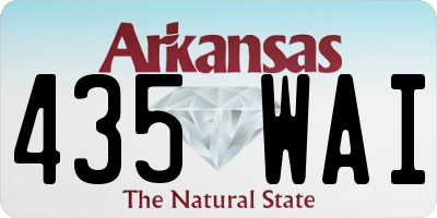 AR license plate 435WAI