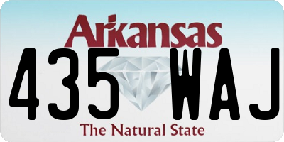 AR license plate 435WAJ