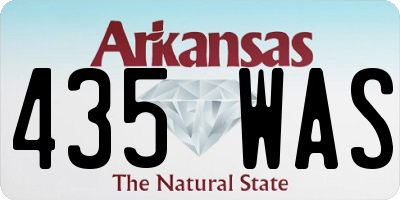 AR license plate 435WAS