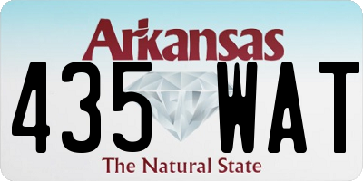 AR license plate 435WAT