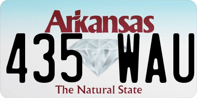 AR license plate 435WAU