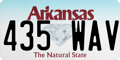 AR license plate 435WAV