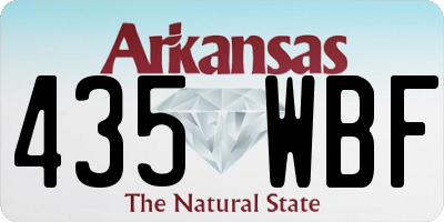 AR license plate 435WBF