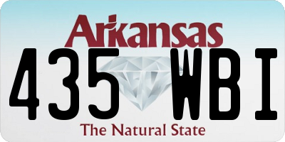 AR license plate 435WBI