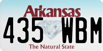 AR license plate 435WBM