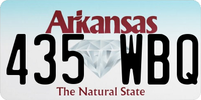AR license plate 435WBQ