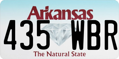 AR license plate 435WBR