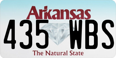 AR license plate 435WBS