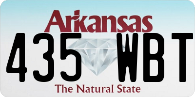 AR license plate 435WBT
