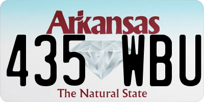 AR license plate 435WBU