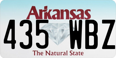 AR license plate 435WBZ
