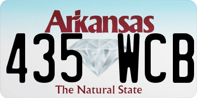 AR license plate 435WCB