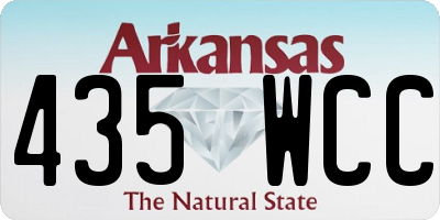 AR license plate 435WCC