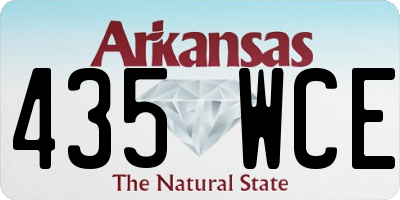 AR license plate 435WCE