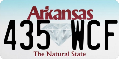 AR license plate 435WCF