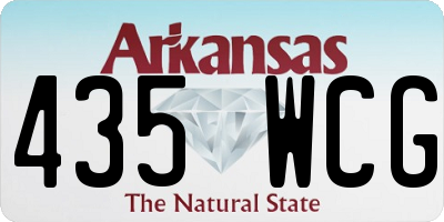 AR license plate 435WCG