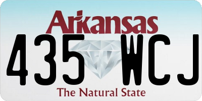 AR license plate 435WCJ