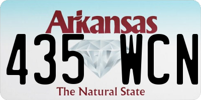AR license plate 435WCN