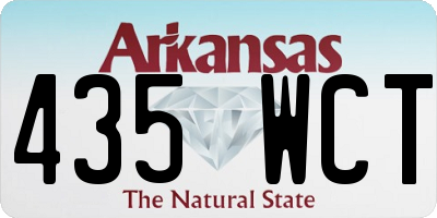 AR license plate 435WCT