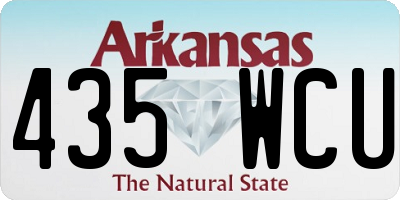 AR license plate 435WCU