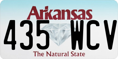 AR license plate 435WCV
