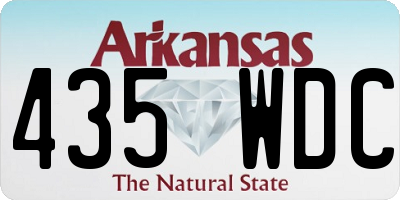 AR license plate 435WDC