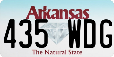 AR license plate 435WDG