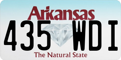 AR license plate 435WDI