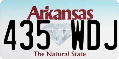 AR license plate 435WDJ