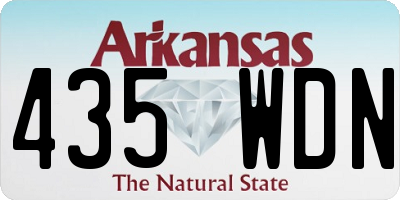 AR license plate 435WDN