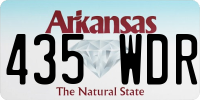 AR license plate 435WDR