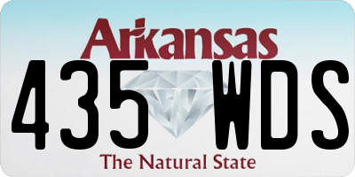 AR license plate 435WDS