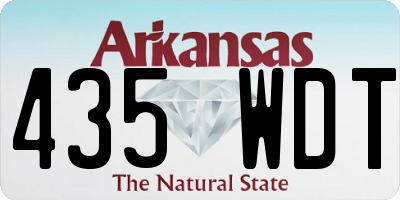AR license plate 435WDT