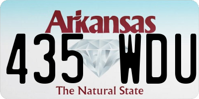 AR license plate 435WDU