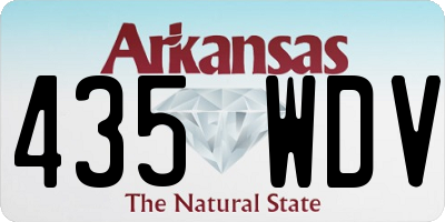 AR license plate 435WDV