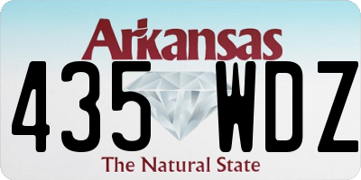 AR license plate 435WDZ