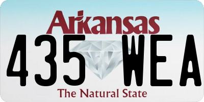 AR license plate 435WEA