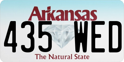 AR license plate 435WED