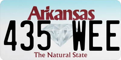 AR license plate 435WEE