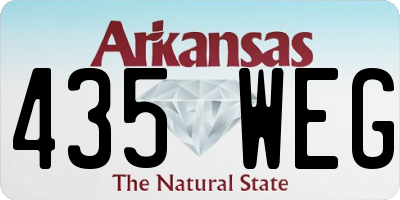 AR license plate 435WEG