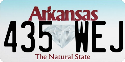 AR license plate 435WEJ