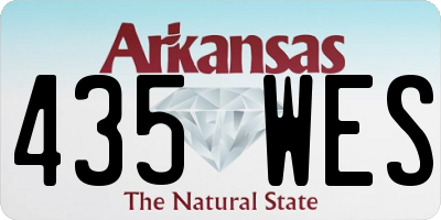 AR license plate 435WES