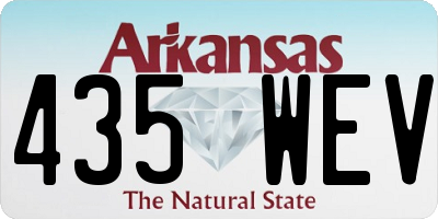 AR license plate 435WEV