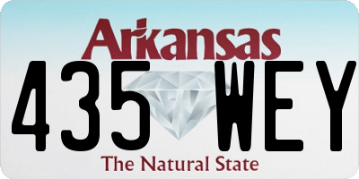AR license plate 435WEY