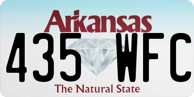 AR license plate 435WFC