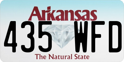 AR license plate 435WFD