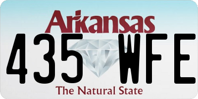 AR license plate 435WFE